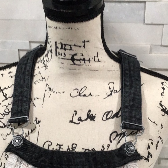 🆕 WE THE FREE Denim and Knit Combo MIDI Jumper Dress - Picture 2 of 15